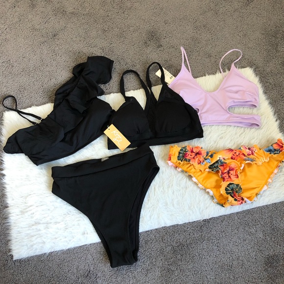 5 piece size Medium bikini swim separates bundle